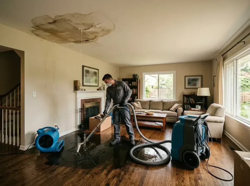 attic-pipe-burst-ceiling-drip-008 — frequently asked questions, Water Damage Restoration & Carpet Care in Huntingtown, MD